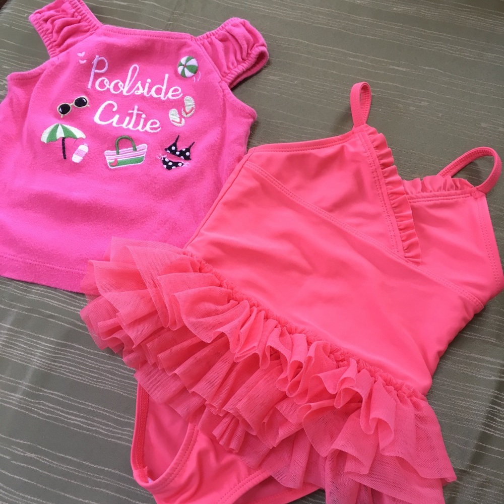 Swimsuit and poolside cutie shirt